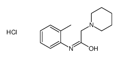 N-(2-methylphenyl)-2-piperidin-1-ylacetamide,hydrochloride结构式