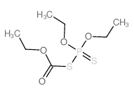 ethyl diethoxyphosphinothioylsulfanylformate结构式