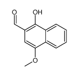 1-hydroxy-4-methoxynaphthalene-2-carbaldehyde结构式