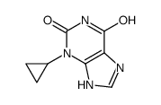 1H-Purine-2,6-dione, 3,7-dihydro-3-cyclopropyl- structure