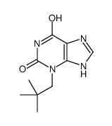 3-(2,2-dimethylpropyl)-7H-purine-2,6-dione结构式