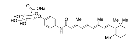 Fenretinide Glucuronide Monosodium Salt结构式