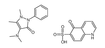 4-(dimethylamino)-1,5-dimethyl-2-phenylpyrazol-3-one,5-oxo-1H-quinoline-6-sulfonic acid Structure