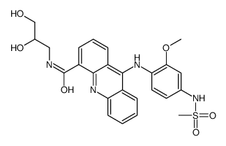 4-Acridinecarboxamide, N-(2,3-dihydroxypropyl)-9-((2-methoxy-4-((methy lsulfonyl)amino)phenyl)amino)- picture