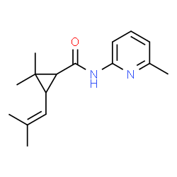 Cyclopropanecarboxamide, 2,2-dimethyl-3-(2-methyl-1-propenyl)-N-(6-methyl-结构式