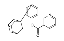 [4-(1-adamantyl)phenyl] pyridine-3-carboxylate结构式