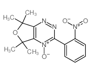 Furo[3,4-e]-1,2,4-triazine,5,7-dihydro-5,5,7,7-tetramethyl-3-(2-nitrophenyl)-, 4-oxide structure