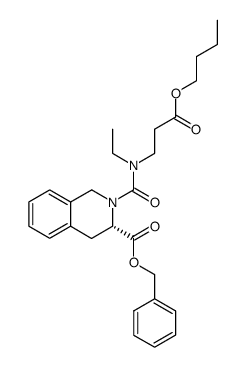 benzyl (3S)-2--1,2,3,4-tetrahydroisoquinoline-3-carboxylate结构式