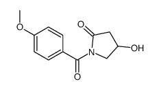 4-hydroxy-1-(4-methoxybenzoyl)pyrrolidin-2-one结构式