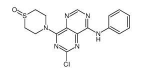 8-anilino-2-chloro-4-(1-oxido-thiomorpholino)-pyrimido-[5,4-d]-pyrimidine结构式