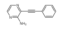 2-氨基-3-(苯乙炔基)吡嗪结构式