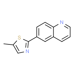 Quinoline, 6-(5-methyl-2-thiazolyl)- (4CI)结构式