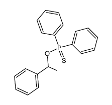 O-(1-phenylethyl) diphenylphosphinothioate结构式