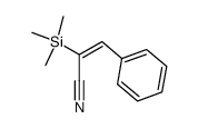 (E)-3-phenyl-2-(trimethylsilyl)acrylonitrile结构式