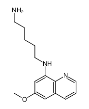 N-(6-methoxy-[8]quinolyl)-pentanediyldiamine Structure