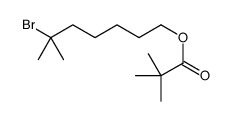 (6-bromo-6-methylheptyl) 2,2-dimethylpropanoate Structure
