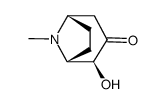 2-hydroxy-8-methyl-8-azabicyclo[3.2.1]octan-3-one结构式