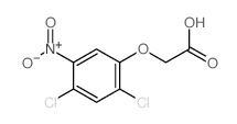 Acetic acid,2-(2,4-dichloro-5-nitrophenoxy)- Structure