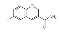 6-chloro-2H-chromene-3-carboxamide Structure