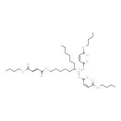 butyl (Z,Z,Z)-6-[(4-butoxy-1,4-dioxobut-2-enyl)oxy]dodec-6-yl-4,8,11-trioxo-5,7,12-trioxa-6-stannahexadeca-2,9-dienoate picture