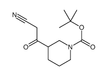 3-(2-氰基乙酰基)-哌啶-1-羧酸叔丁酯结构式