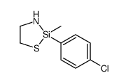 1-Thia-3-aza-2-silacyclopentane, 2-(p-chlorophenyl)-2-methyl- picture