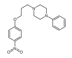 1-[3-(4-nitrophenoxy)propyl]-4-phenylpiperazine结构式