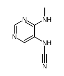 Cyanamide, [4-(methylamino)-5-pyrimidinyl]- (9CI) Structure