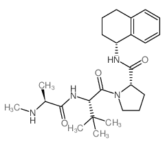 (S)-1-((S)-3,3-DIMETHYL-2-((S)-2-(METHYLAMINO)PROPANAMIDO)BUTANOYL)-N-((R)-1,2,3,4-TETRAHYDRONAPHTHALEN-1-YL)PYRROLIDINE-2-CARBOXAMIDE picture