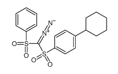 1-[benzenesulfonyl(diazo)methyl]sulfonyl-4-cyclohexylbenzene Structure