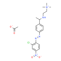 [2-[[4-[(2-chloro-4-nitrophenyl)azo]phenyl]ethylamino]ethyl]trimethylammonium acetate Structure