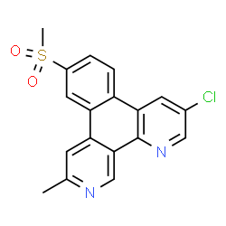 3-Chloro-10-methyl-7-(methylsulfonyl)benzo[f][1,9]phenanthroline Structure
