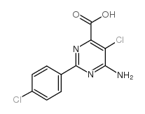 6-氨基-5-氯-2-(4-氯苯基)嘧啶-4-甲酸图片