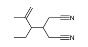 3-(1-ethyl-2-methyl-2-propenyl)pentanedinitrile结构式