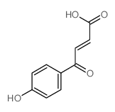 (E)-4-(4-hydroxyphenyl)-4-oxo-but-2-enoic acid Structure