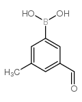 3-Formyl-5-methylphenylboronic acid structure