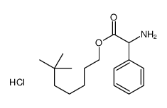 6,6-dimethylheptyl 2-amino-2-phenylacetate,hydrochloride结构式