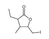 2-ethyl-4-(iodomethyl)-3-methyl-γ-butyrolactone结构式