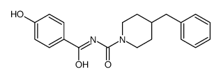 4-benzyl-N-(4-hydroxybenzoyl)piperidine-1-carboxamide结构式