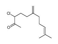 3-chloro-10-methyl-6-methylideneundec-9-en-2-one Structure