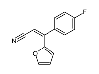 3-(4-fluorophenyl)-3-(furan-2-yl)acrylonitrile结构式