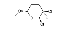 2H-Pyran,2,3-dichloro-6-ethoxytetrahydro-3-methyl-(9CI)结构式