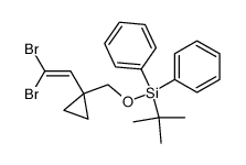 tert-butyl[1-(2,2-dibromovinyl)cyclopropylmethoxy]diphenylsilane结构式