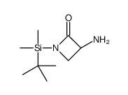 (3S)-3-amino-1-[tert-butyl(dimethyl)silyl]azetidin-2-one Structure