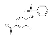 N-(2-chloro-4-nitro-phenyl)benzenesulfonamide结构式