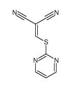 2-(pyrimidin-2-ylsulfanylmethylidene)propanedinitrile结构式