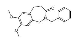 N-BENZYL-7,8-DIMETHOXY-2,3,4,5-TETRAHYDRO-2-BENZAZEPINE-3-ONE structure