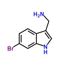 1-(6-Bromo-1H-indol-3-yl)methanamine结构式