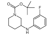 1-Boc-3-(3-氟苯氨基)-哌啶结构式