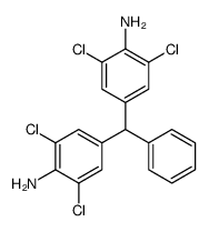 4-[(4-amino-3,5-dichlorophenyl)-phenylmethyl]-2,6-dichloroaniline Structure